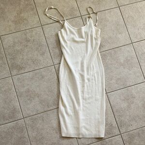 Chic Cream Midi Dress